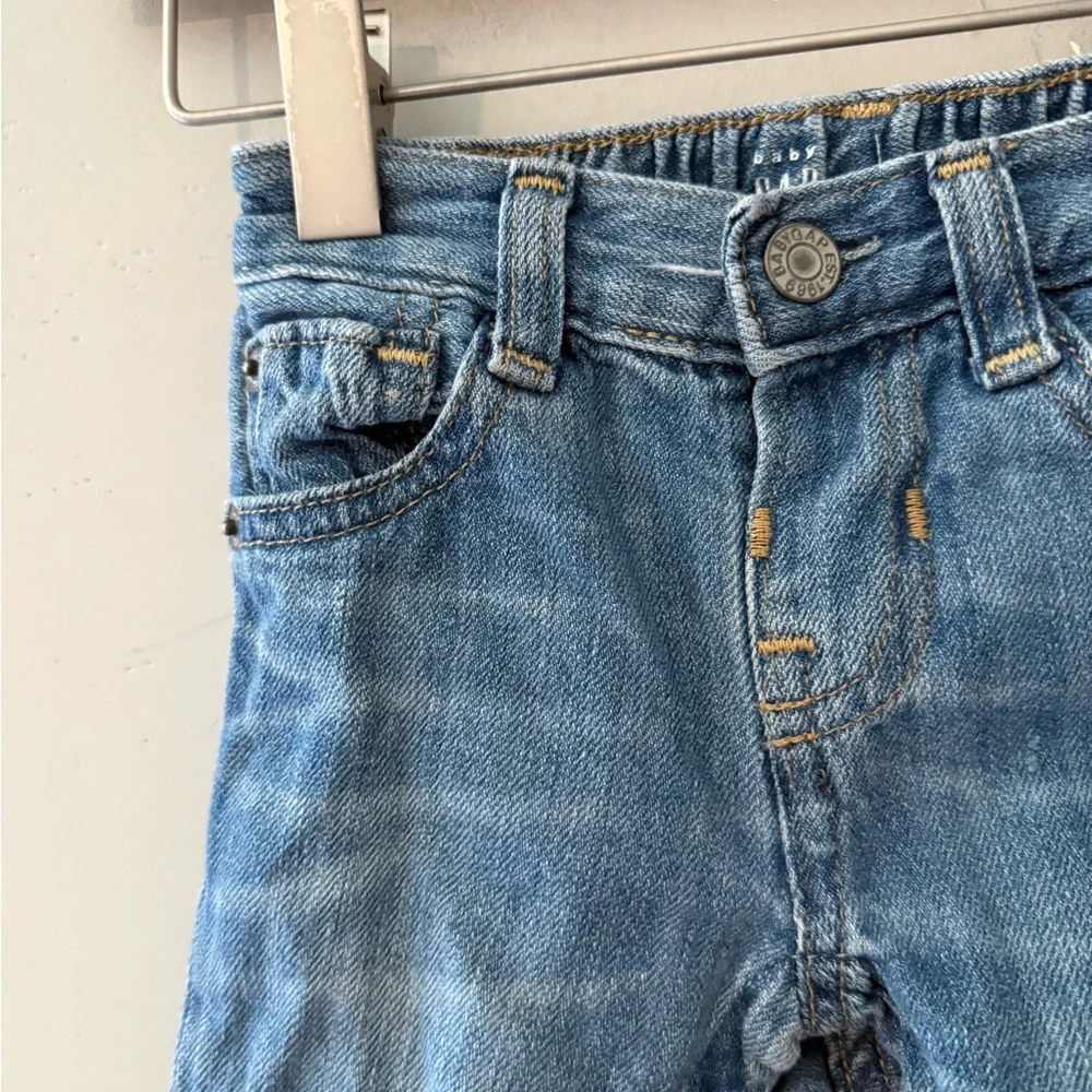 $12 ADD ON Baby Gap‎ Straight Leg Medium Wash Jeans Vintage 12-18M Zara
